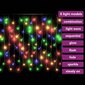 vidaXL LED-valonauhaverho jääpuikot 10 m 400 LEDiä värikäs 8 toimintoa hinta ja tiedot | Jouluvalot | hobbyhall.fi