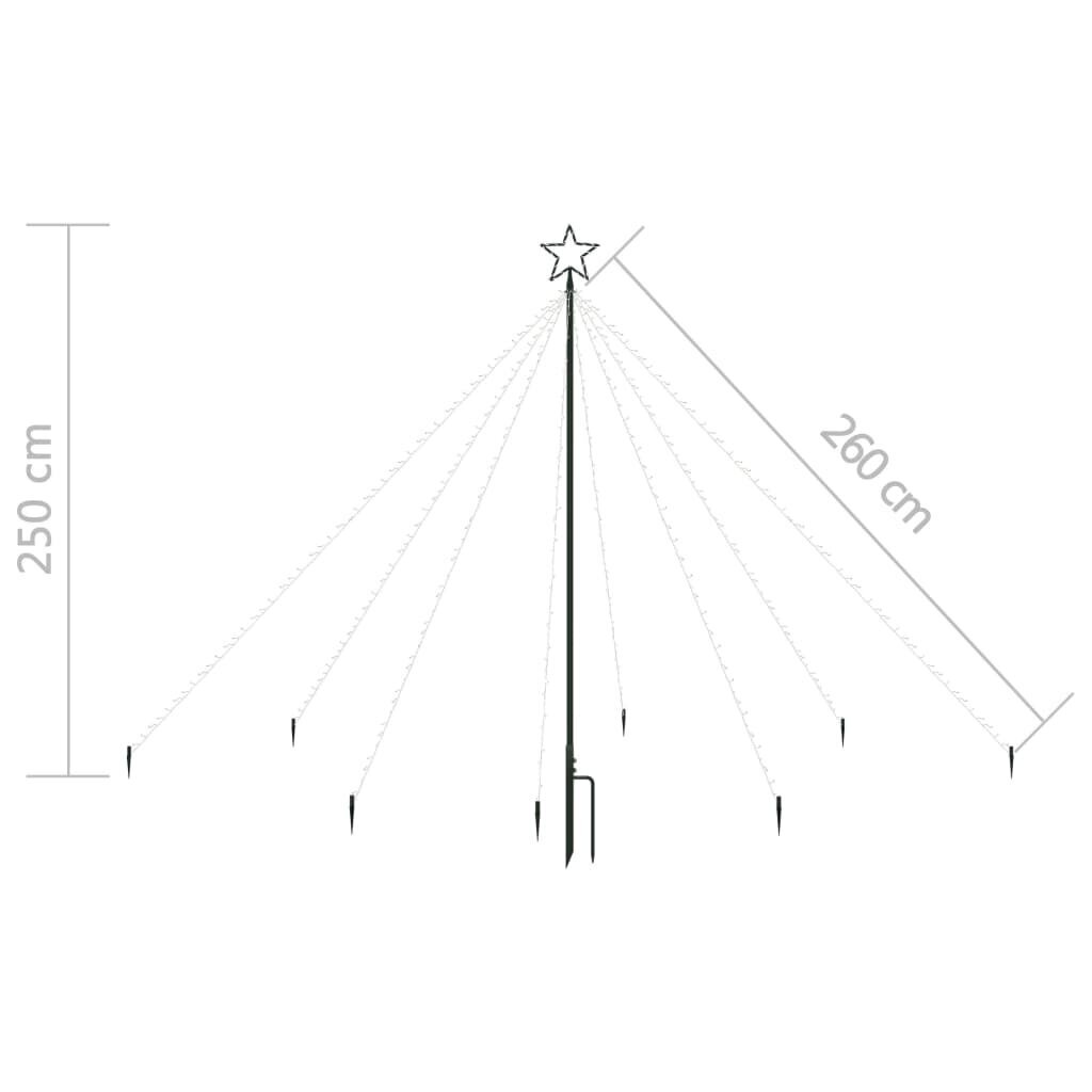 vidaXL Joulukuusen valot sisä-/ulkokäyttöön 400 LED-valoa värikäs 2,5m hinta ja tiedot | Joulukoristeet | hobbyhall.fi