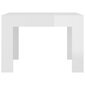 vidaXL Sohvapöytä korkeakiilto valkoinen 50x50x35 cm lastulevy hinta ja tiedot | Sohvapöydät | hobbyhall.fi