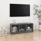 vidaXL TV-taso harmaa 104x33x41 cm täysi mänty hinta ja tiedot | TV-tasot | hobbyhall.fi