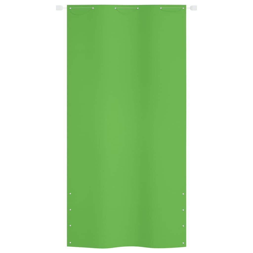 vidaXL Parvekkeen suoja vaaleanvihreä 120x240 cm Oxford kangas hinta ja tiedot | Aurinkovarjot ja markiisit | hobbyhall.fi