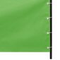 vidaXL Parvekkeen suoja vaaleanvihreä 120x240 cm Oxford kangas hinta ja tiedot | Aurinkovarjot ja markiisit | hobbyhall.fi