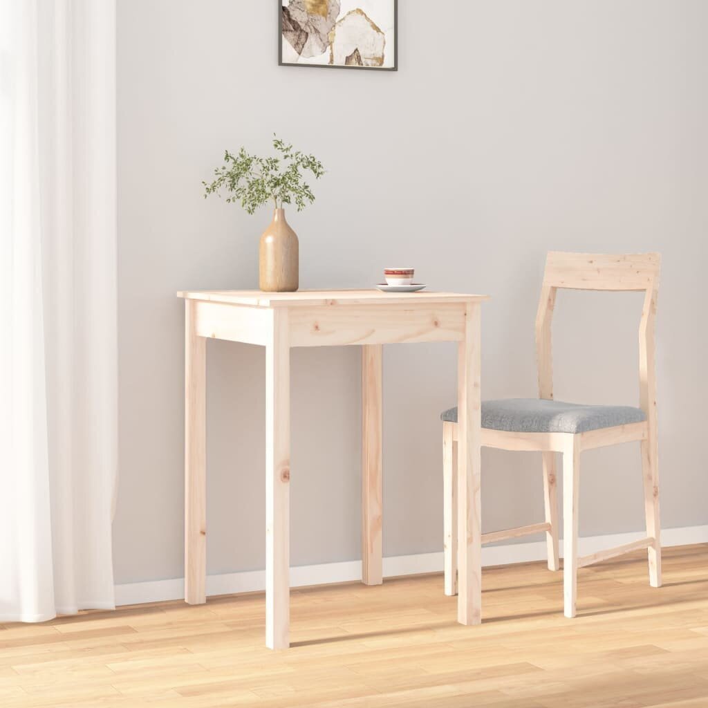 vidaXL Ruokapöytä 55x55x75 cm täysi mänty hinta ja tiedot | Ruokapöydät | hobbyhall.fi
