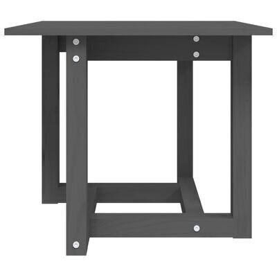 vidaXL Sohvapöytä harmaa 50x50x45 cm täysi mänty hinta ja tiedot | Sohvapöydät | hobbyhall.fi