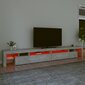 vidaXL TV-taso LED-valoilla betoninharmaa 290x36,5x40 cm hinta ja tiedot | TV-tasot | hobbyhall.fi