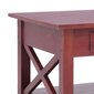 vidaXL Sohvapöytä ruskea 100x55x46 cm täysi mahonki hinta ja tiedot | Sohvapöydät | hobbyhall.fi