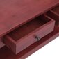 vidaXL Sohvapöytä ruskea 100x55x46 cm täysi mahonki hinta ja tiedot | Sohvapöydät | hobbyhall.fi