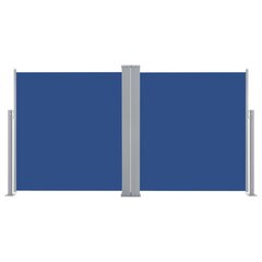 vidaXL Sisäänvedettävä sivumarkiisi 160x600 cm sininen hinta ja tiedot | Aurinkovarjot ja markiisit | hobbyhall.fi