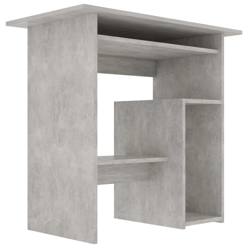 vidaXL Työpöytä betoninharmaa 80x45x74 cm lastulevy hinta ja tiedot | Tietokonepöydät ja työpöydät | hobbyhall.fi
