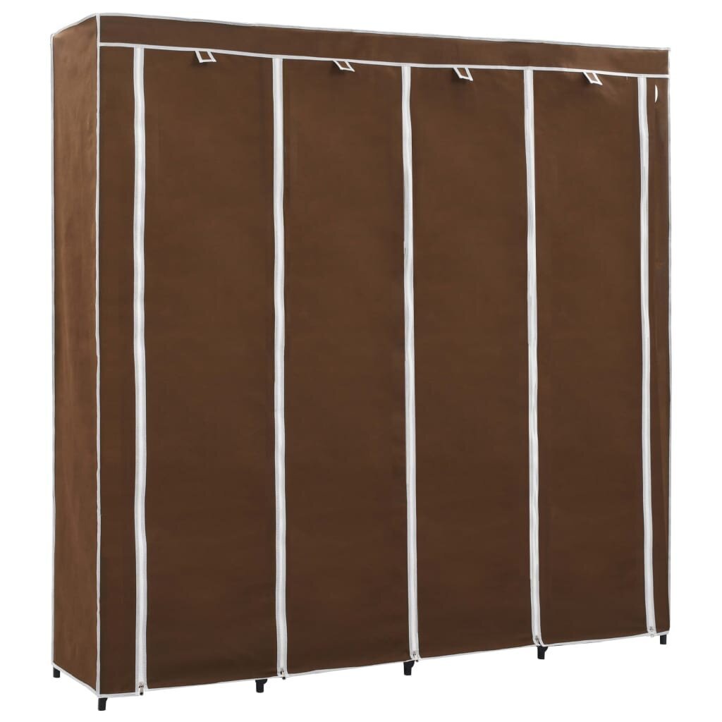 vidaXL Vaatekaappi 4 lokerolla ruskea 175x45x170 cm hinta ja tiedot | Kaapit | hobbyhall.fi