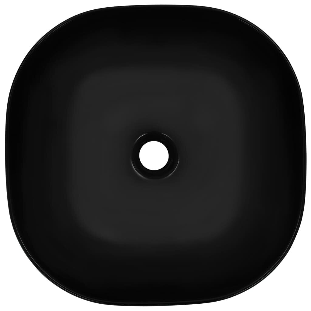 vidaXL Pesuallas 42,5x42,5x14,5 cm keraaminen musta hinta ja tiedot | Pesualtaat | hobbyhall.fi