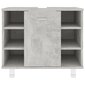 vidaXL Kylpyhuonekaappi betoninharmaa 60x32x53,5 cm lastulevy hinta ja tiedot | Kylpyhuonekaapit | hobbyhall.fi