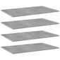 vidaXL Kirjahyllytasot 4 kpl betoninharmaa 80x50x1,5 cm lastulevy hinta ja tiedot | Hyllyt | hobbyhall.fi