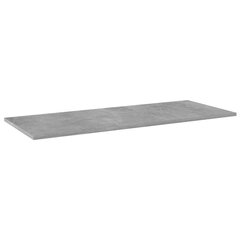 vidaXL Kirjahyllytasot 4 kpl betoninharmaa 100x40x1,5 cm lastulevy hinta ja tiedot | Hyllyt | hobbyhall.fi