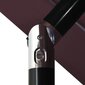 vidaXL 3-tasoinen aurinkovarjo alumiinitanko viininpunainen 3,5 m hinta ja tiedot | Aurinkovarjot ja markiisit | hobbyhall.fi
