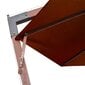 vidaXL Riippuva päivänvarjo tangolla terrakotta 3,5x2,9 m täysi kuusi hinta ja tiedot | Aurinkovarjot ja markiisit | hobbyhall.fi