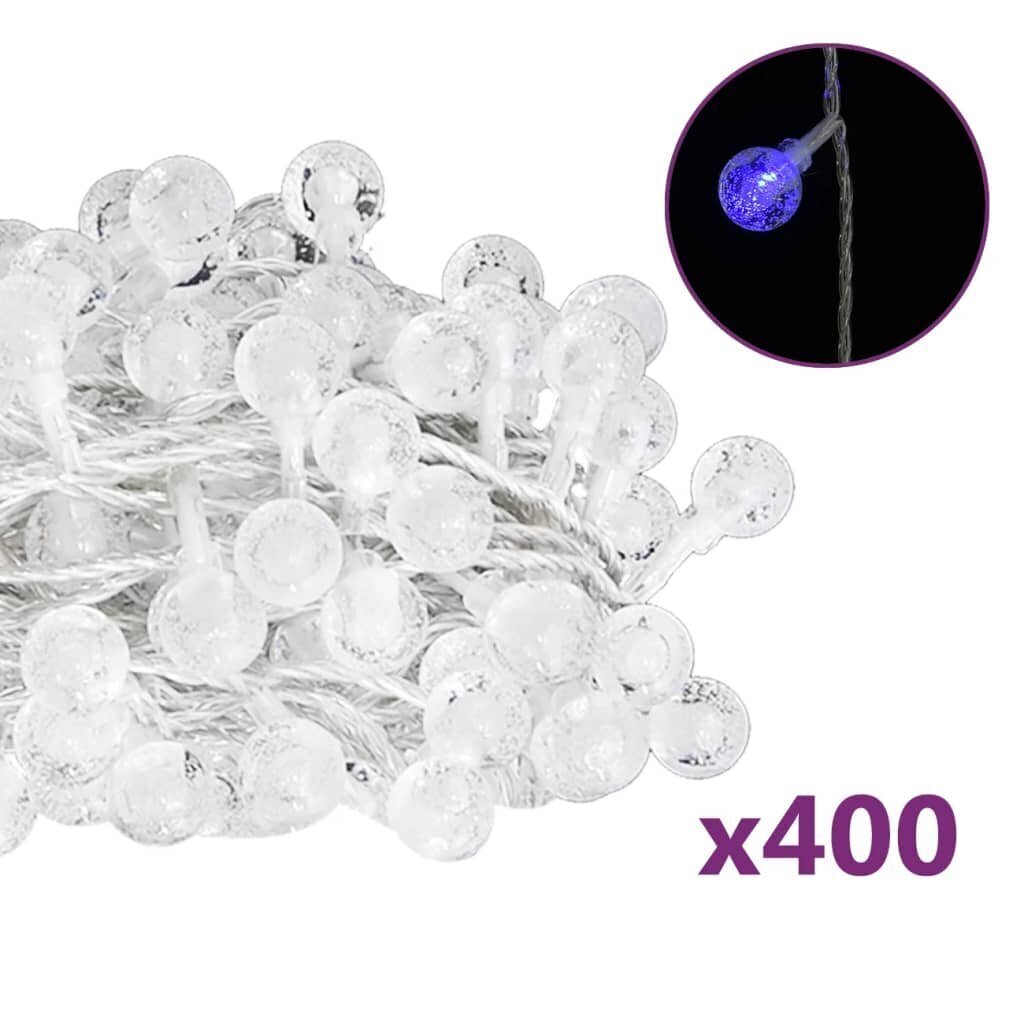 vidaXL Pallo keijuvalonauha 40 m 400 LED-valoa sininen 8-toiminen hinta ja tiedot | Jouluvalot | hobbyhall.fi