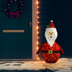 vidaXL Joulupukki joulukoriste LED-valoilla ylellinen kangas 120 cm hinta ja tiedot | Joulukoristeet | hobbyhall.fi