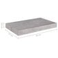 vidaXL Kelluvat seinähyllyt 4 kpl betoninharmaa 40x23x3,8 cm MDF hinta ja tiedot | Hyllyt | hobbyhall.fi