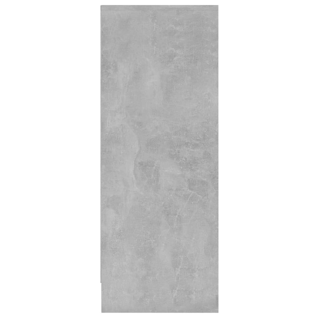 vidaXL Kenkäkaappi betoninharmaa 60x35x92 cm lastulevy hinta ja tiedot | Kenkäkaapit ja -hyllyt | hobbyhall.fi