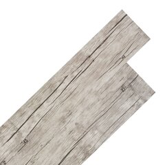 vidaXL Itsekiinnittyvä PVC-lattialankku 5,21 m² 2 mm tammi kulunut hinta ja tiedot | Laminaatit | hobbyhall.fi