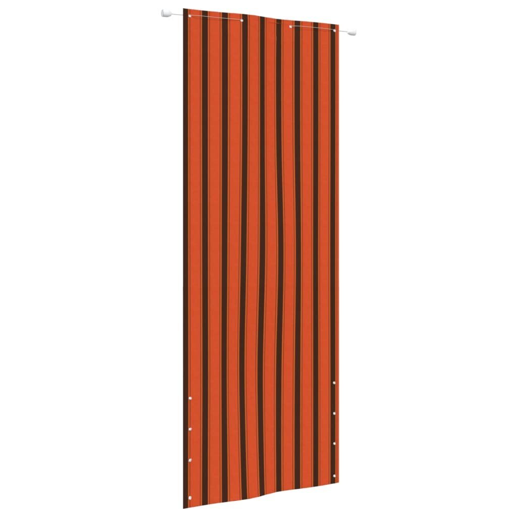 vidaXL Parvekkeen suoja oranssi ja ruskea 80x240 cm Oxford kangas hinta ja tiedot | Aurinkovarjot ja markiisit | hobbyhall.fi