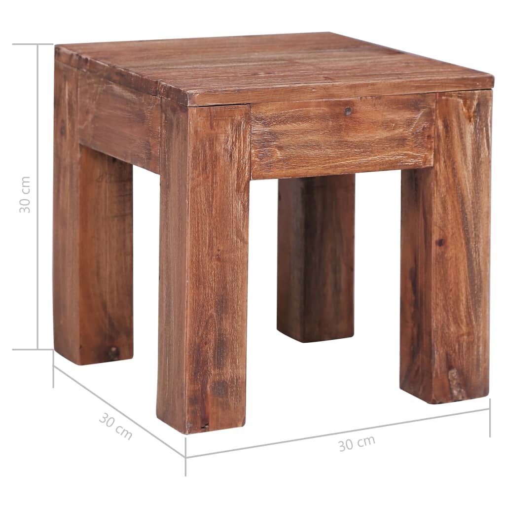 vidaXL Sohvapöytä 30x30x30 cm täysi kierrätetty puu hinta ja tiedot | Sohvapöydät | hobbyhall.fi
