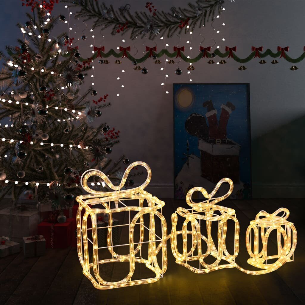 vidaXL Joulukoriste lahjapaketit 180 LED-valoa sisä-/ulkokäyttöön hinta ja tiedot | Joulukoristeet | hobbyhall.fi