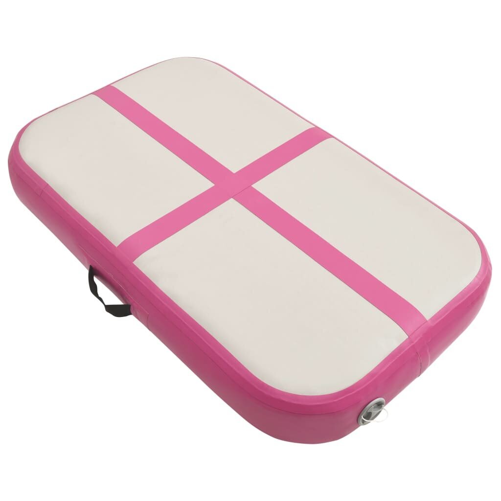 vidaXL Täytettävä voimistelumatto pumpulla 60x100x20 cm PVC pinkki hinta ja tiedot | Joogamatot | hobbyhall.fi