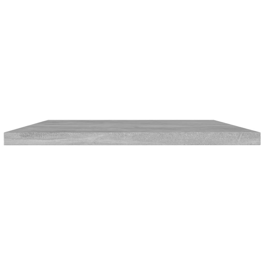 vidaXL Kirjahyllytasot 4 kpl betoninharmaa 40x30x1,5 cm lastulevy hinta ja tiedot | Hyllyt | hobbyhall.fi