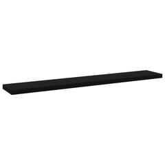 vidaXL Kirjahyllytasot 4 kpl musta 60x10x1,5 cm lastulevy hinta ja tiedot | Hyllyt | hobbyhall.fi