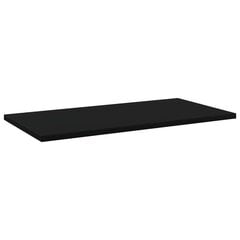 vidaXL Kirjahyllytasot 4 kpl musta 60x30x1,5 cm lastulevy hinta ja tiedot | Hyllyt | hobbyhall.fi