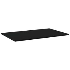 vidaXL Kirjahyllytasot 4 kpl musta 80x50x1,5 cm lastulevy hinta ja tiedot | Hyllyt | hobbyhall.fi