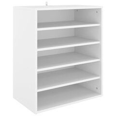 vidaXL Kenkäkaappi valkoinen 60x35x70 cm lastulevy hinta ja tiedot | Kenkäkaapit ja -hyllyt | hobbyhall.fi