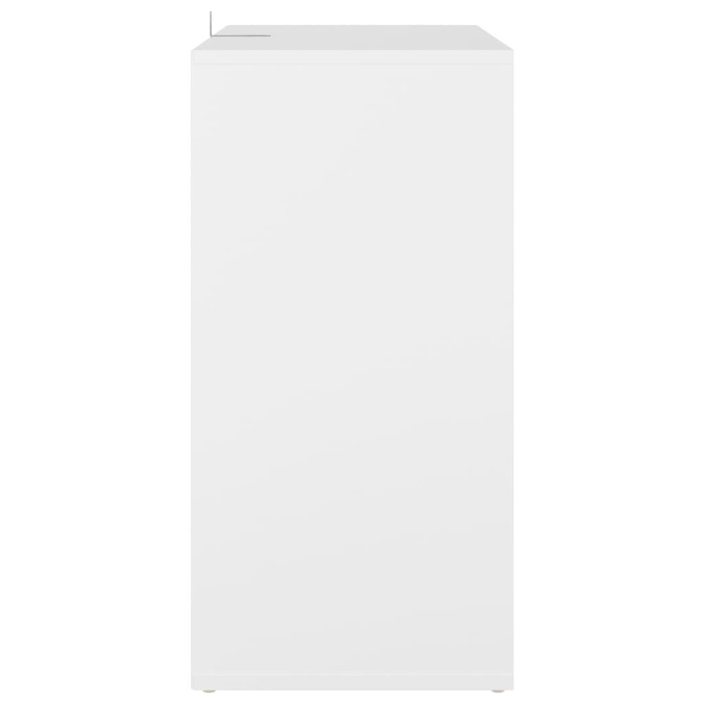 vidaXL Kenkäkaappi valkoinen 60x35x70 cm lastulevy hinta ja tiedot | Kenkäkaapit ja -hyllyt | hobbyhall.fi