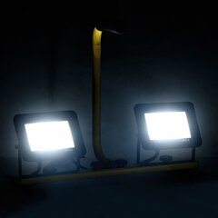 vidaXL LED-valonheitin kahvalla 2x30 W kylmä valkoinen hinta ja tiedot | Taskulamput ja valonheittimet | hobbyhall.fi