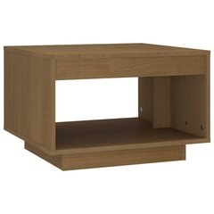 vidaXL Sohvapöytä hunajanruskea 50x50x33,5 cm täysi mänty hinta ja tiedot | Sohvapöydät | hobbyhall.fi