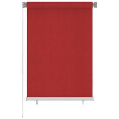 vidaXL Rullaverho ulkotiloihin 100x140 cm punainen HDPE hinta ja tiedot | Kaihtimet | hobbyhall.fi