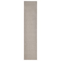 vidaXL Matto luonnollinen sisal 66x300 cm hiekka hinta ja tiedot | Isot matot | hobbyhall.fi