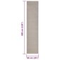 vidaXL Matto luonnollinen sisal 66x300 cm hiekka hinta ja tiedot | Isot matot | hobbyhall.fi