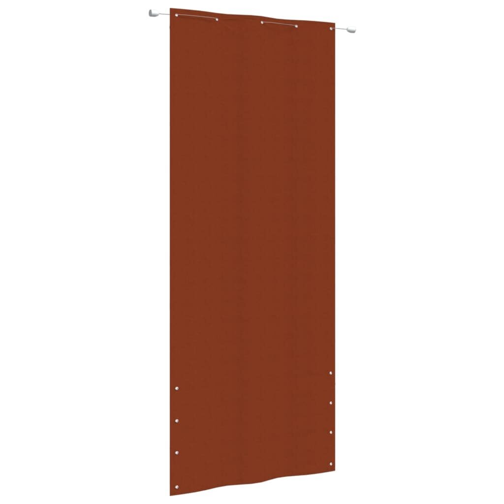 vidaXL Parvekkeen suoja terrakotta 100x240 cm Oxford kangas hinta ja tiedot | Aurinkovarjot ja markiisit | hobbyhall.fi