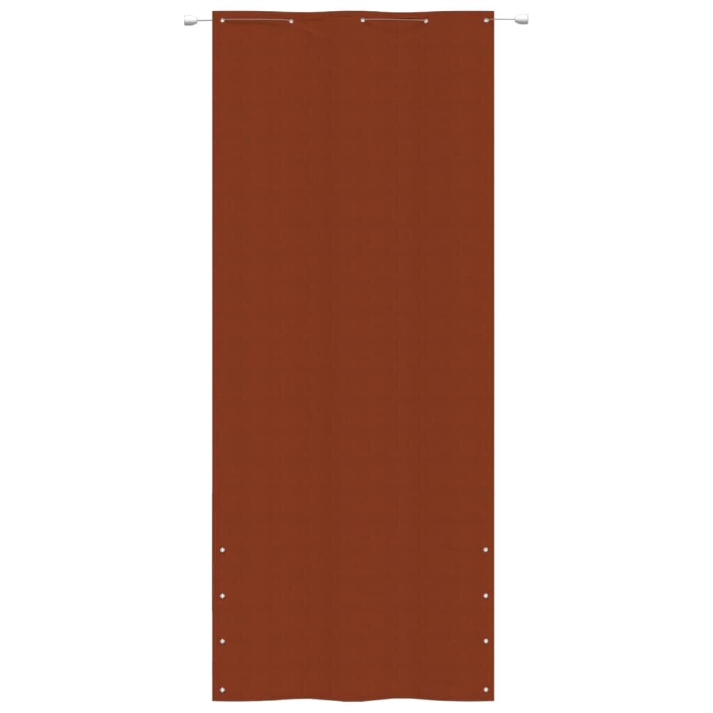 vidaXL Parvekkeen suoja terrakotta 100x240 cm Oxford kangas hinta ja tiedot | Aurinkovarjot ja markiisit | hobbyhall.fi