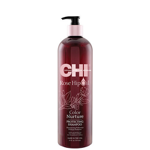 Shampoo ruusunmarjaöljyllä CHI Rose Hip Oil Shampoo 739ml hinta ja tiedot | Shampoot | hobbyhall.fi