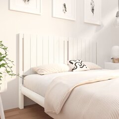vidaXL Sängynpääty valkoinen 155,5x4x100 cm täysi mänty hinta ja tiedot | Sängyt | hobbyhall.fi