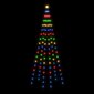 vidaXL Joulukuusi lipputankoon 108 värikästä LED-valoa 180 cm hinta ja tiedot | Jouluvalot | hobbyhall.fi