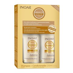 Hiustenhoitosarja kemiallisesti vaurioituneille hiuksille INOAR Daymoist Duo Kit: shampoo 250 ml + hoitoaine 250 ml hinta ja tiedot | Shampoot | hobbyhall.fi