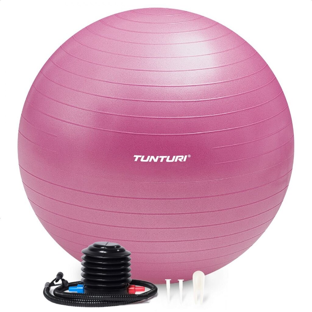 Voimistelupallo Tunturi Gymball, 65 cm, vaaleanpunainen hinta ja tiedot | Voimistelupallot | hobbyhall.fi