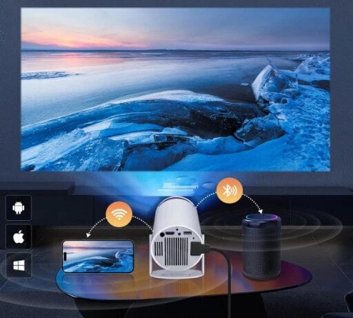 4k HD -projektori HY300 Android 11 kotiteatteri Dual Wifi6 hinta ja tiedot | Projektorit | hobbyhall.fi