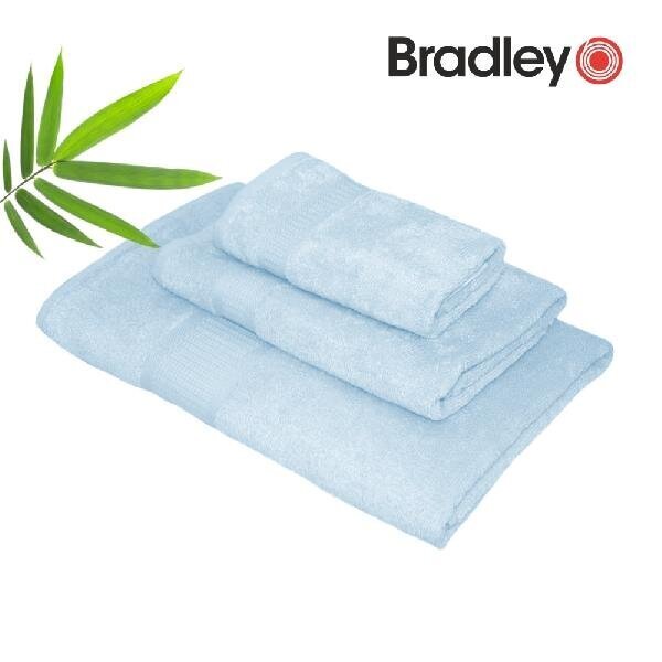 Bradley Bambupyyhe, 70 x 140 cm, vaaleansininen, 3 kpl hinta ja tiedot | Pyyhkeet | hobbyhall.fi