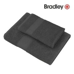 Bradley Froteepyyhe, 100 x 150 cm, tummanharmaa, 3 kpl hinta ja tiedot | Pyyhkeet | hobbyhall.fi